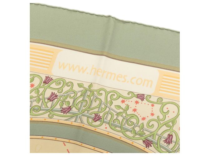 Hermès Yellow Www.hermes.com Silk Scarf 90 - view 9