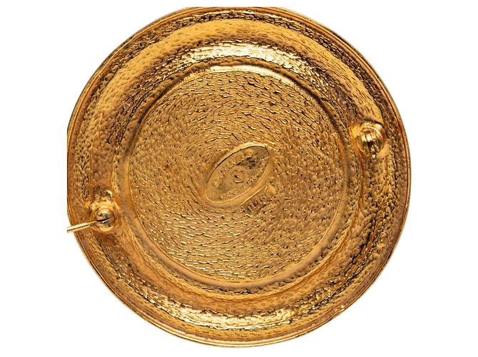 Spilla Medaglione Chanel 31 Rue Cambon Placcata Oro Dorata D'oro - vista 3