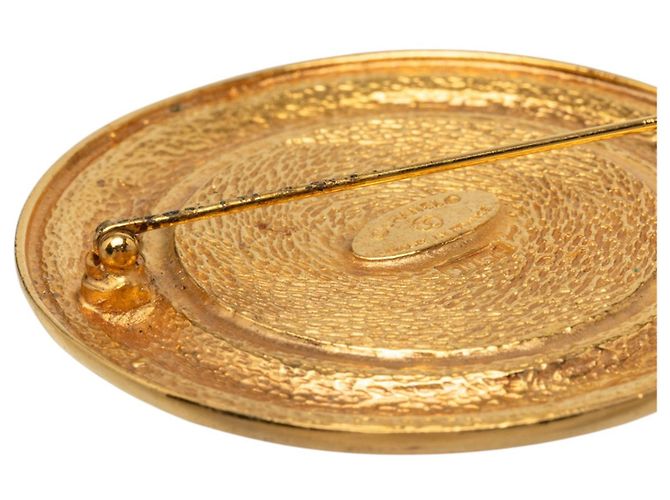 Spilla Medaglione Chanel 31 Rue Cambon Placcata Oro Dorata D'oro - vista 4