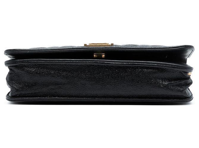 Chanel Black Quilted Caviar Boy Wallet on Chain Negro - vista 3
