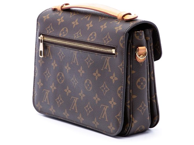 Louis Vuitton Brown Monogram Pochette Metis Marrom - vista 2