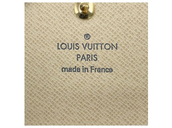 Louis Vuitton White Damier Azur 6 Key Holder Blanc - vue 5