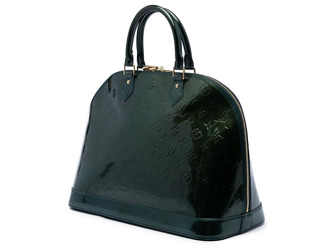 Louis Vuitton Green Monogram Vernis Alma GM Grün Dunkelgrün - Ansicht 2