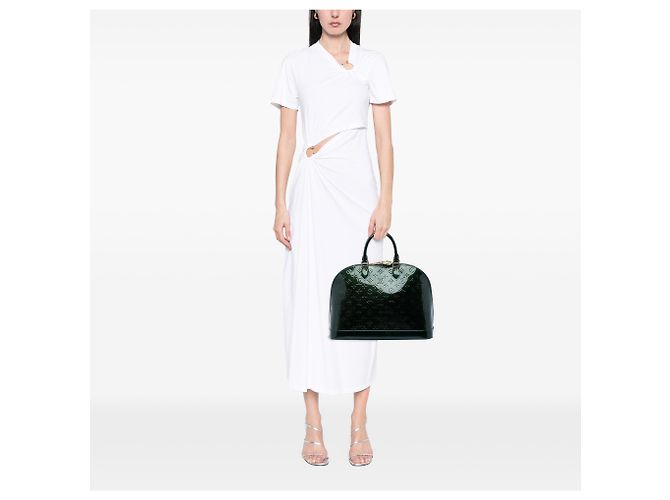 Louis Vuitton Green Monogram Vernis Alma GM Grün Dunkelgrün - Ansicht 5