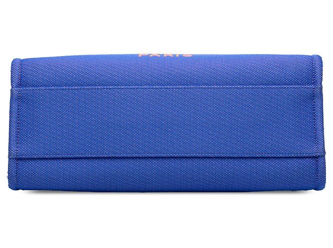 Chanel Blue Small Canvas Deauville Tote Blau - Ansicht 3