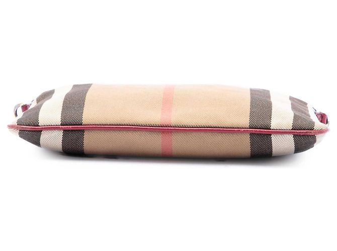 Burberry Brown House Check Canvas Derby Peyton Crossbody Marrone Marrone chiaro - vista 3