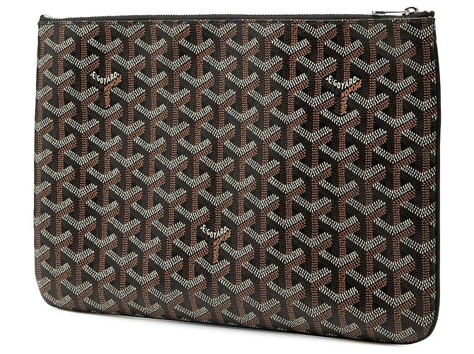 Goyard Black Goyardine Senat MM Nero - vista 2