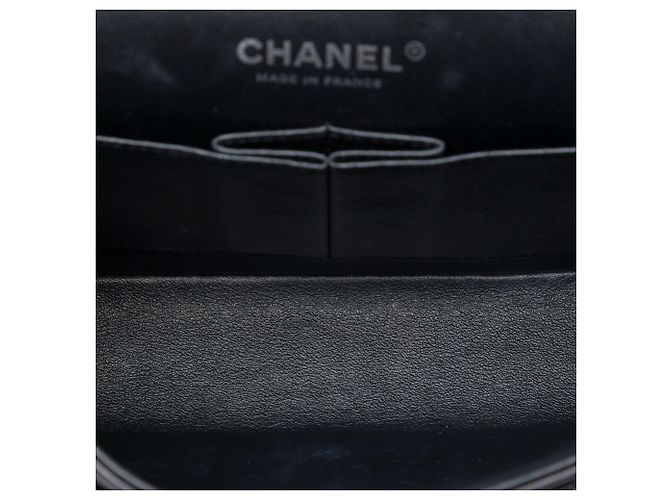 Chanel Black Medium Classic Chevron Lambskin So Black Double Flap Schwarz - Ansicht 4