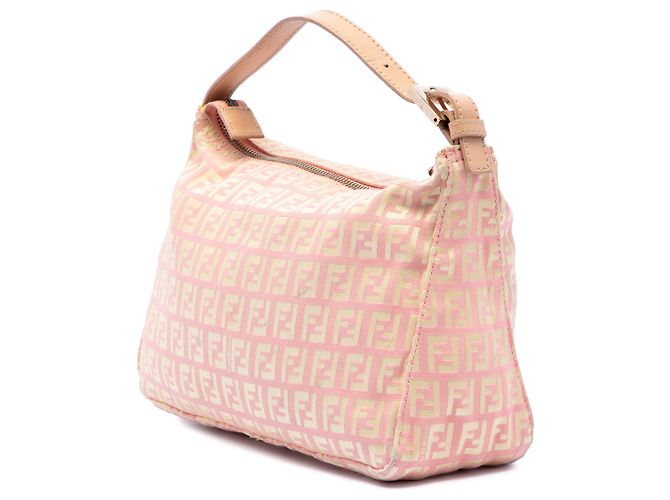 Borsa Fendi in tela Zucchino rosa - vista 2