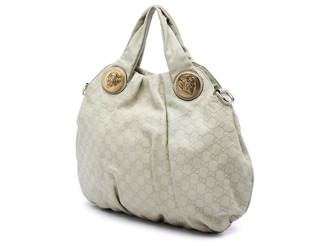 Borsa Satchel Gucci Brown Large Guccissima Hysteria Marrone Beige - vista 2
