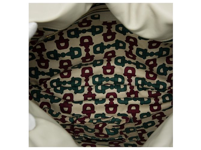Borsa Satchel Gucci Brown Large Guccissima Hysteria Marrone Beige - vista 4