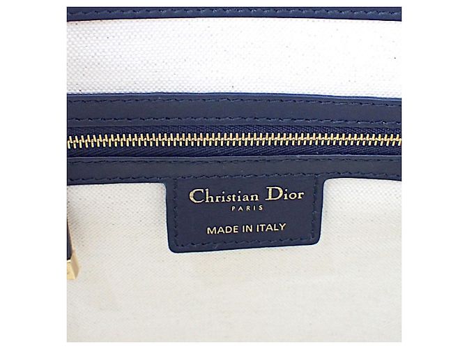 Autre Marque Borsa secchiello Diorstar piccola in tela Oblique blu Dior Blu navy - vista 6