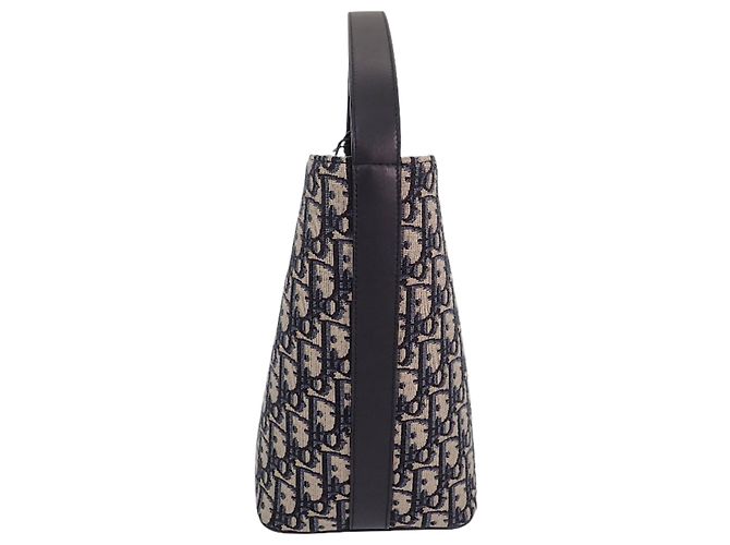 Autre Marque Borsa secchiello Diorstar piccola in tela Oblique blu Dior Blu navy - vista 9