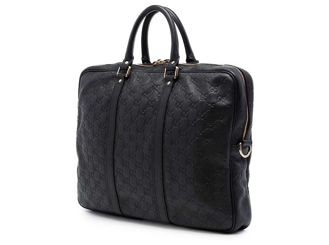 Borsa Business Gucci Brown Guccissima Marrone Marrone scuro - vista 2