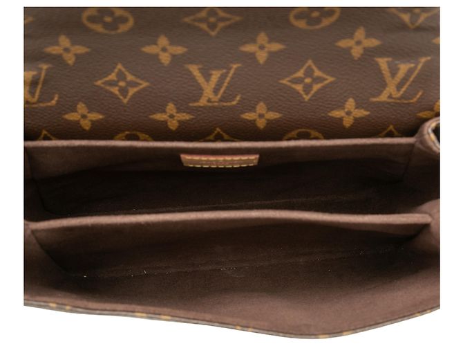 Louis Vuitton Brown Monogram Pochette Metis Marrom - vista 4