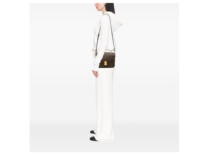 Louis Vuitton Brown Monogram Pochette Metis Marrom - vista 6
