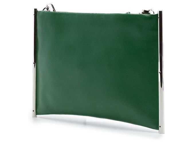 Clutch Mini Roy de piel verde Chloé - vista 2