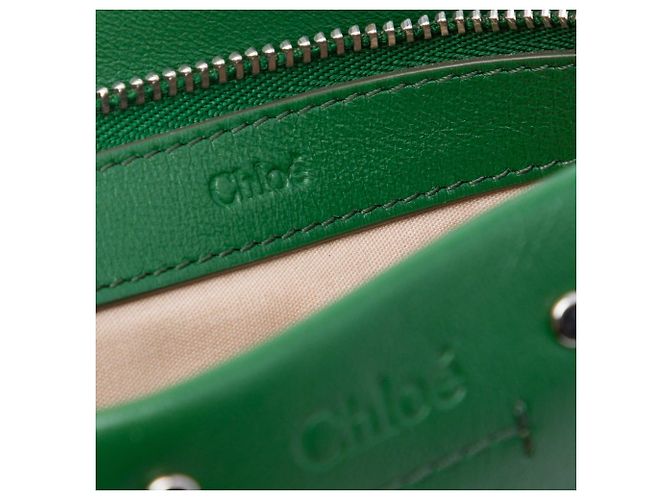 Clutch Mini Roy de piel verde Chloé - vista 5