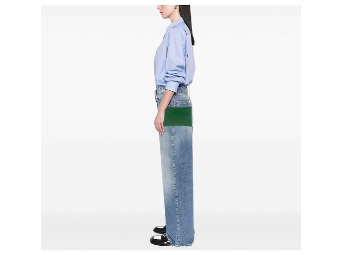 Clutch Mini Roy de piel verde Chloé - vista 6