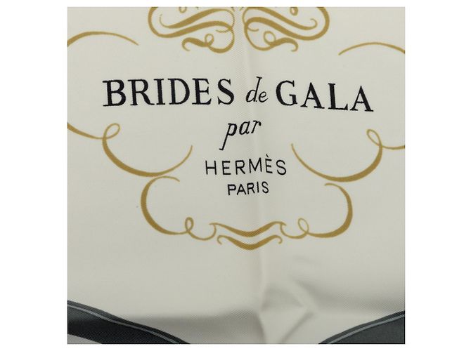 Lenço de seda Hermès White Brides de Gala 90 - vista 2