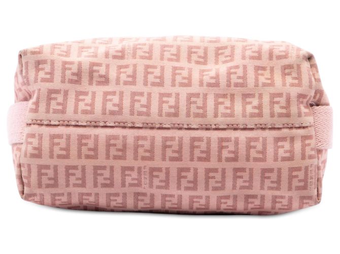 Borsa a tracolla Fendi in tela Zucchino rosa - vista 3