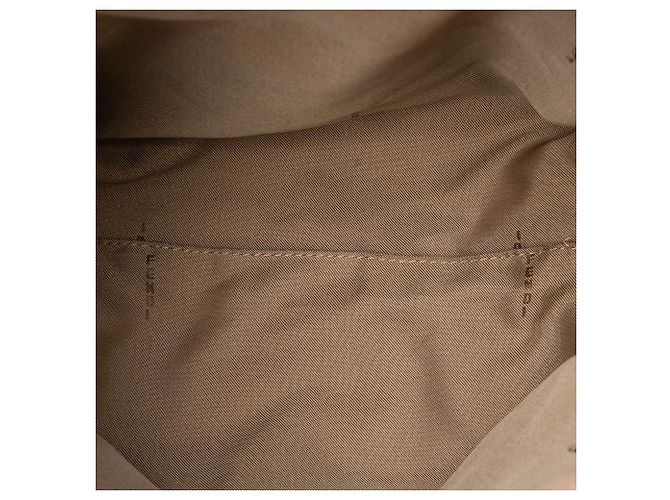 Borsa a tracolla Fendi in tela Zucchino rosa - vista 4