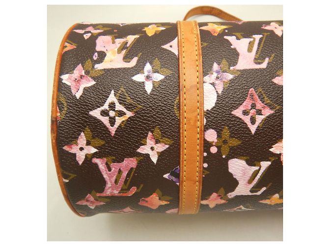 Borsa Louis Vuitton Monogram Watercolor Papillon Marrone Monogramma - vista 12