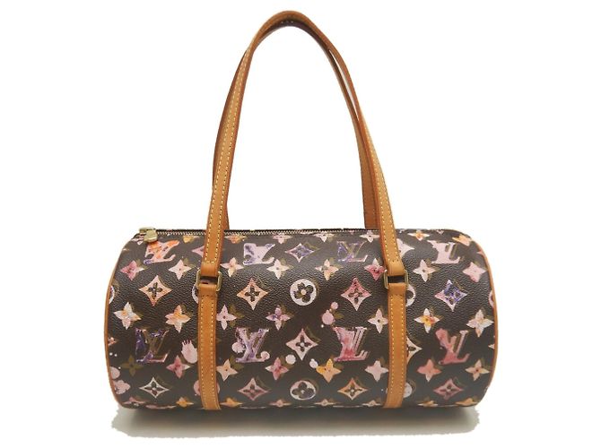 Borsa Louis Vuitton Monogram Watercolor Papillon Marrone Monogramma - vista 2
