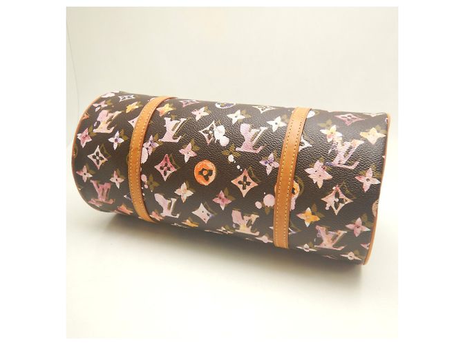 Borsa Louis Vuitton Monogram Watercolor Papillon Marrone Monogramma - vista 5