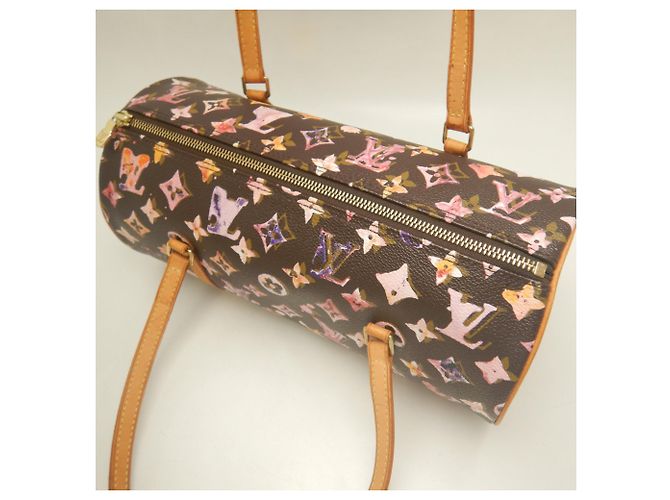 Borsa Louis Vuitton Monogram Watercolor Papillon Marrone Monogramma - vista 7