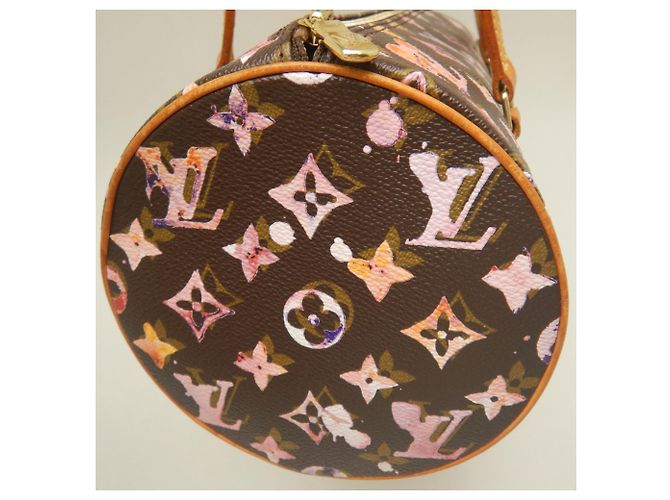Borsa Louis Vuitton Monogram Watercolor Papillon Marrone Monogramma - vista 8