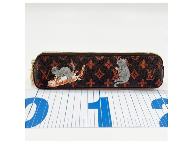 Étui à crayons Louis Vuitton, Trousse Elisabeth GI0357 Marron - vue 2