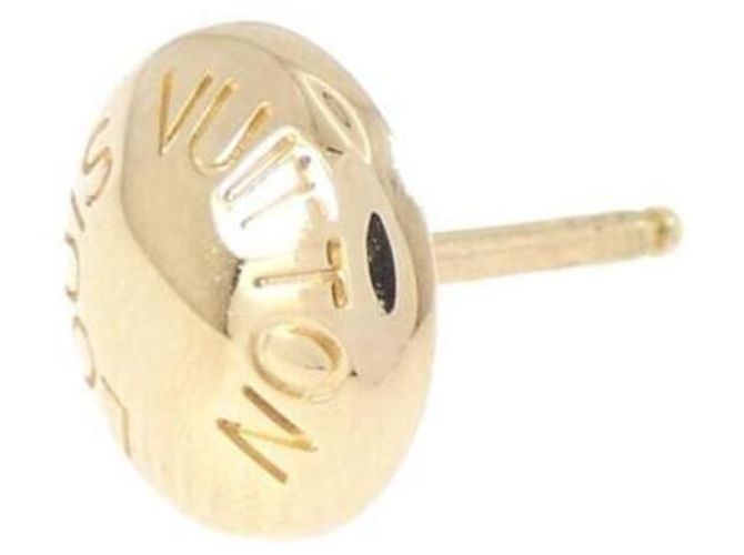 Pendiente de botón Louis Vuitton en oro amarillo 18K - vista 2