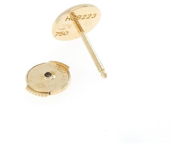 Pendiente de botón Louis Vuitton en oro amarillo 18K - vista 3