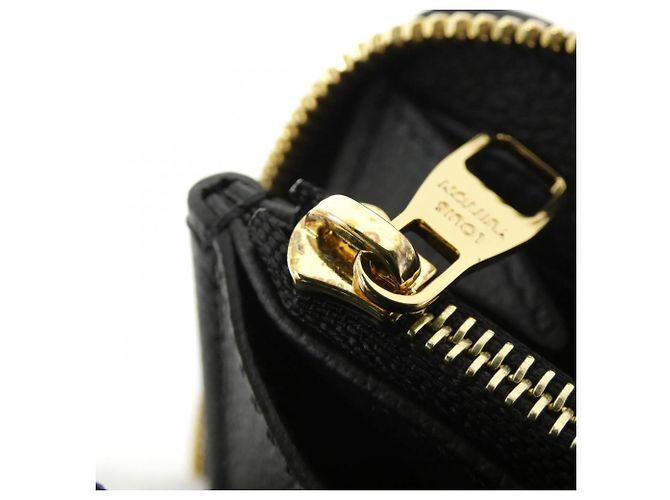 Louis Vuitton Bicolor Monogram Empreinte Zippy Wallet Black Beige - view 6