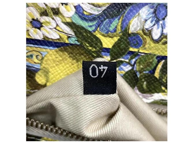 Bolso Dolce & Gabbana Sicily Estampado de Limones Blanco Azul Verde Amarillo - vista 12