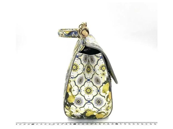 Bolso Dolce & Gabbana Sicily Estampado de Limones Blanco Azul Verde Amarillo - vista 3