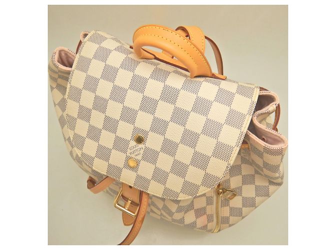Louis Vuitton Damier Azur Speron Backpack Blue - view 7