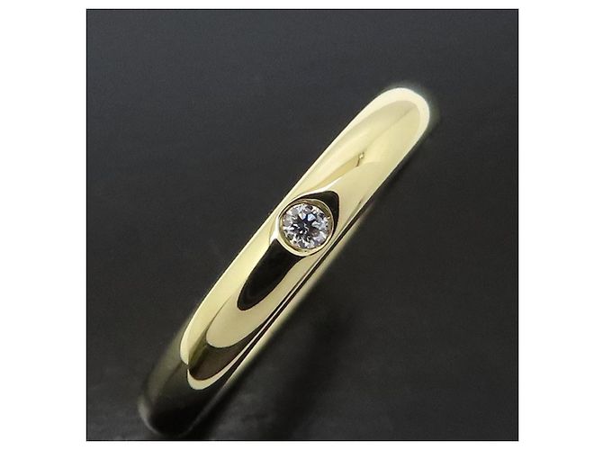 Autre Marque Anello fascia sovrapponibile Tiffany & Co. in oro giallo 18K e diamanti - vista 5