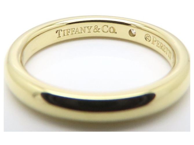 Autre Marque Anello fascia sovrapponibile Tiffany & Co. in oro giallo 18K e diamanti - vista 6