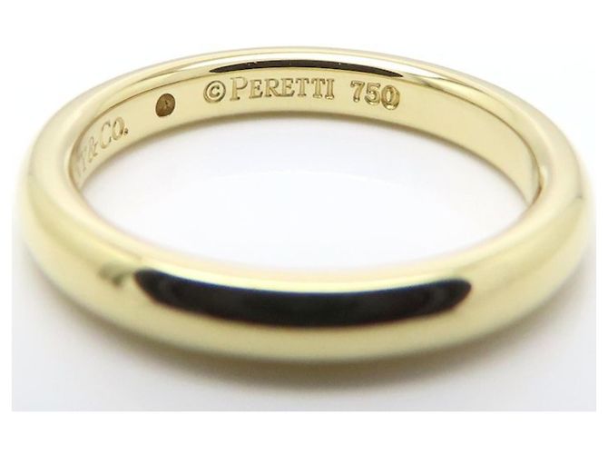 Autre Marque Anello fascia sovrapponibile Tiffany & Co. in oro giallo 18K e diamanti - vista 7