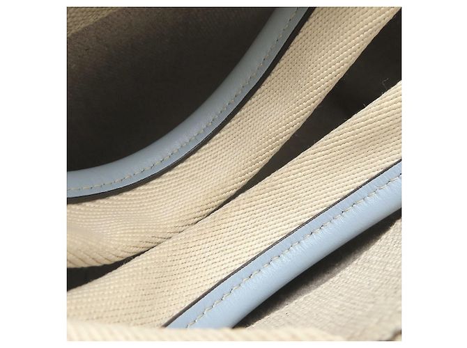 Borsa a mano Chloé Woody Small Tote Bianco Blu chiaro - vista 19