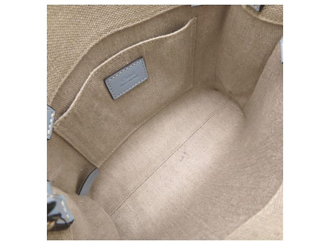 Borsa a mano Chloé Woody Small Tote Bianco Blu chiaro - vista 6