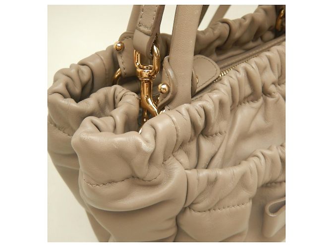 Borsa 2-Way Salvatore Ferragamo Vara Ribbon Beige - vista 8
