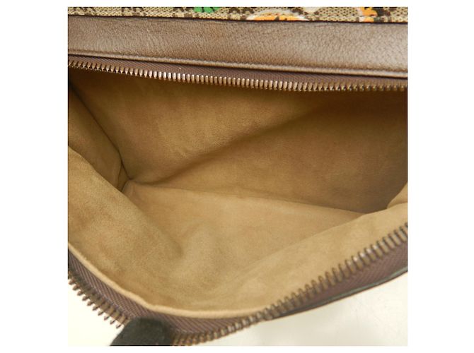 Zaino Gucci Bengal 428027 Beige Verde Giallo - vista 18