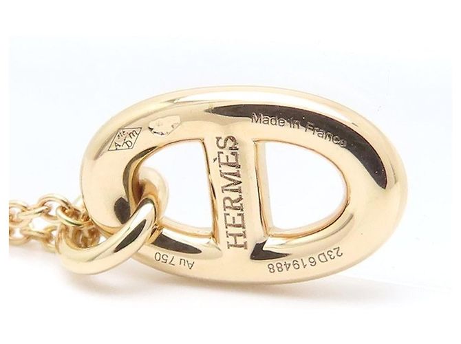 Hermès Collana Hermes Farandole Chaine d'Ancre PM D'oro - vista 3