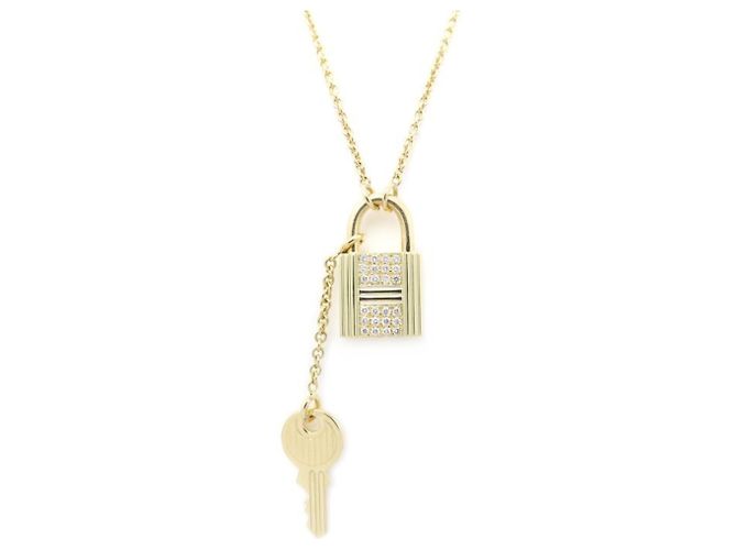 Hermès Collar HERMES Cadena en Oro Amarillo de 18K con Diamantes Dorado - vista 2