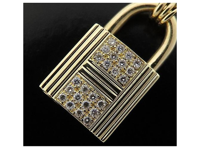 Hermès Collar HERMES Cadena en Oro Amarillo de 18K con Diamantes Dorado - vista 3