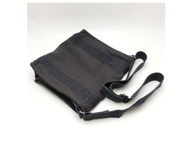 Hermès Borsa a tracolla Hermes Bassas PM Herline Marrone - vista 4