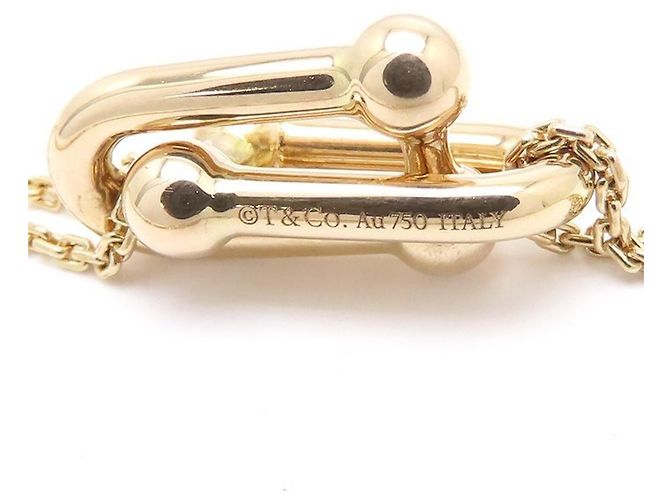 Autre Marque Collana Hardware Large Double Link in oro rosa 18K Tiffany & Co. D'oro - vista 5